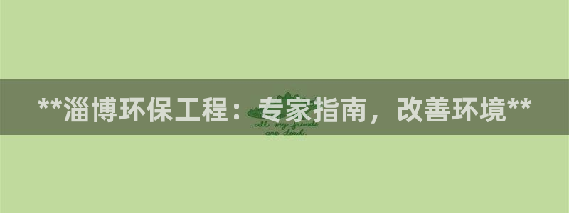 彩名堂下载官网：**淄博环保工程：专家指南，改善环境**