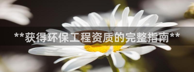 彩名堂怎么买准确率高一点：**获得环保工程资质的完整指南**