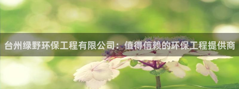 彩名堂4.3：台州绿野环保工程有限公司：值得信赖的环保工程提供商