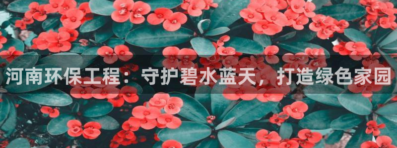 彩名堂是不是坑人的：河南环保工程：守护碧水蓝天，打造绿色家园