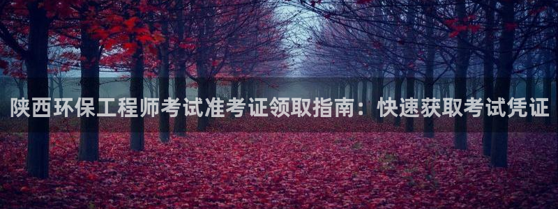 彩名堂官方平台：陕西环保工程师考试准
