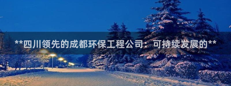 彩名堂预测：**四川领先的成都环保工程公司：可持续发展的**