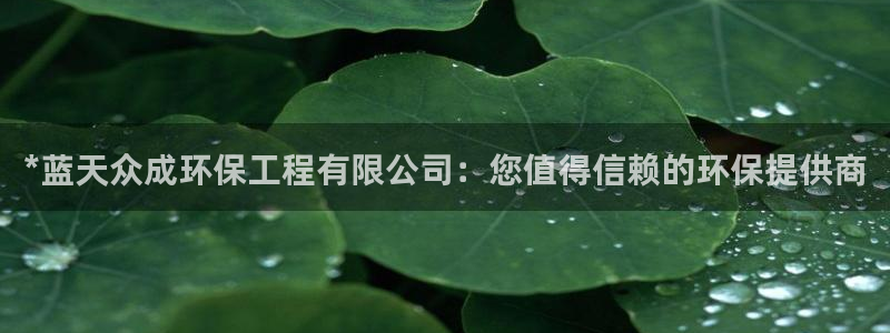 彩名堂计划怎么跟不挂：*蓝天众成环保
