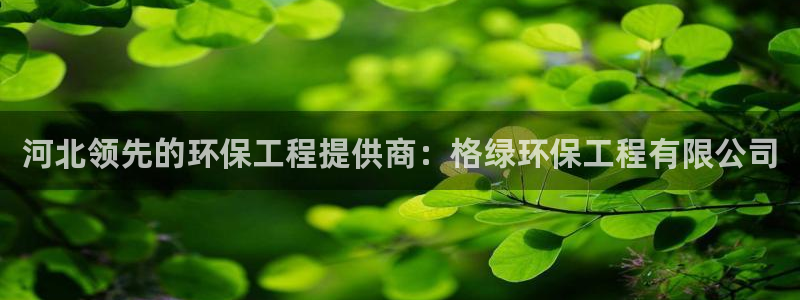 彩名堂为什么用不了了：河北领先的环保