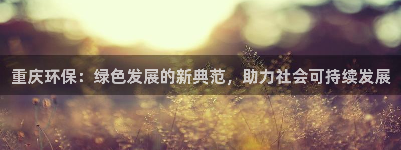 彩名堂首页：重庆环保：绿色发展的新典